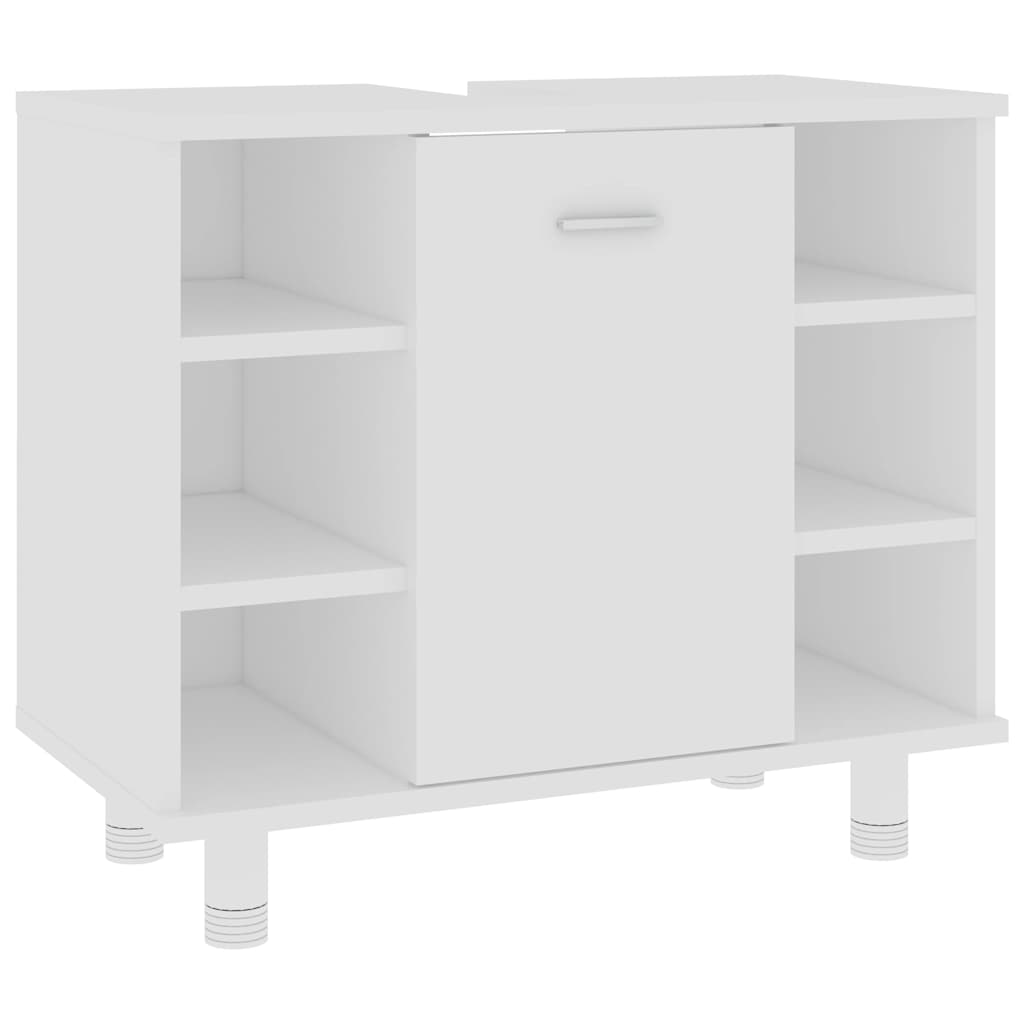 Vidaxl armário de casa de banho 60x32x53,5 cm derivados madeira branco