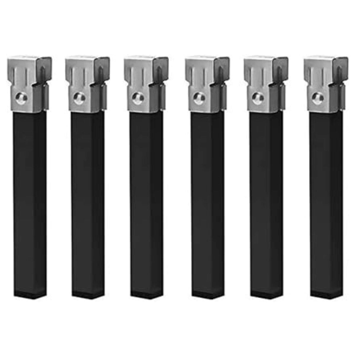 Pacote de 6 pés de metal com grampos para bases de cama 25