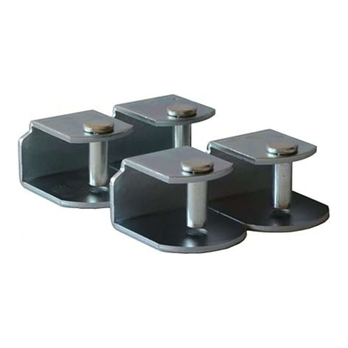 Pacote com 4 pernas e grampos cilíndricos para base de cama de metal