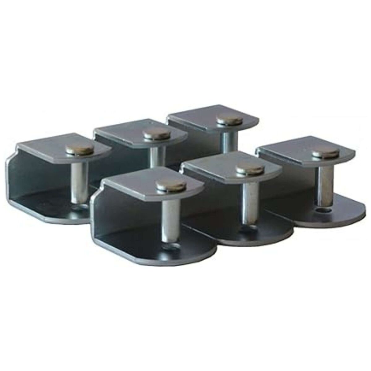 Pacote de 6 grampos metálicos antirruído para estrados de cama