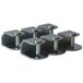 Pacote de 6 grampos metálicos antirruído para estrados de cama Pacote de 6 grampos metálicos antirruído para estrados de cama Preto