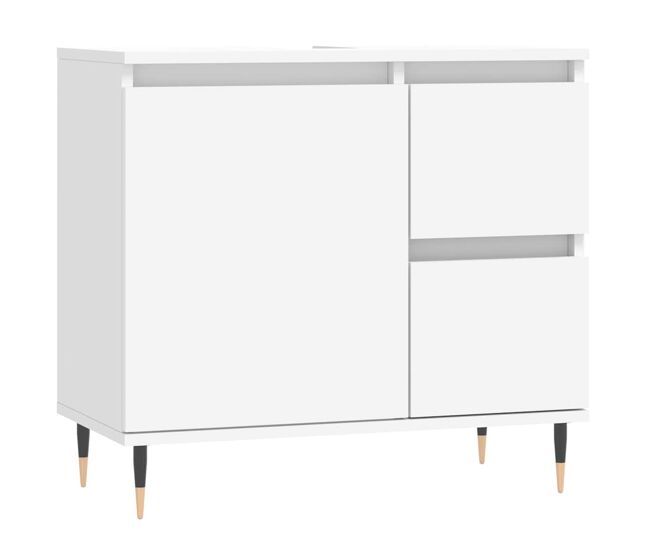 Vidaxl armário de casa de banho 65x33x60cm derivados de madeira branco