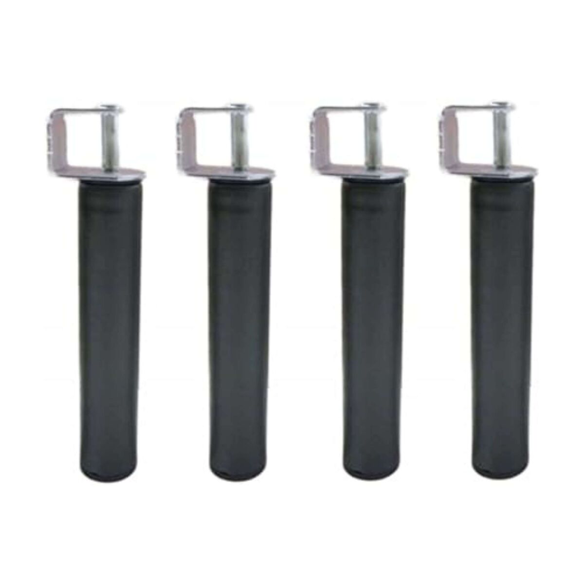Pacote com 6 pernas de base de cama + grampos cilíndricos de metal