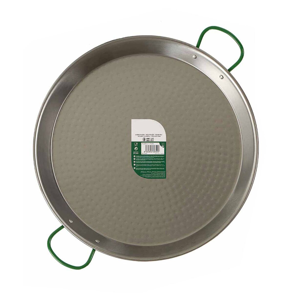 Panela de paella polida 13 porções