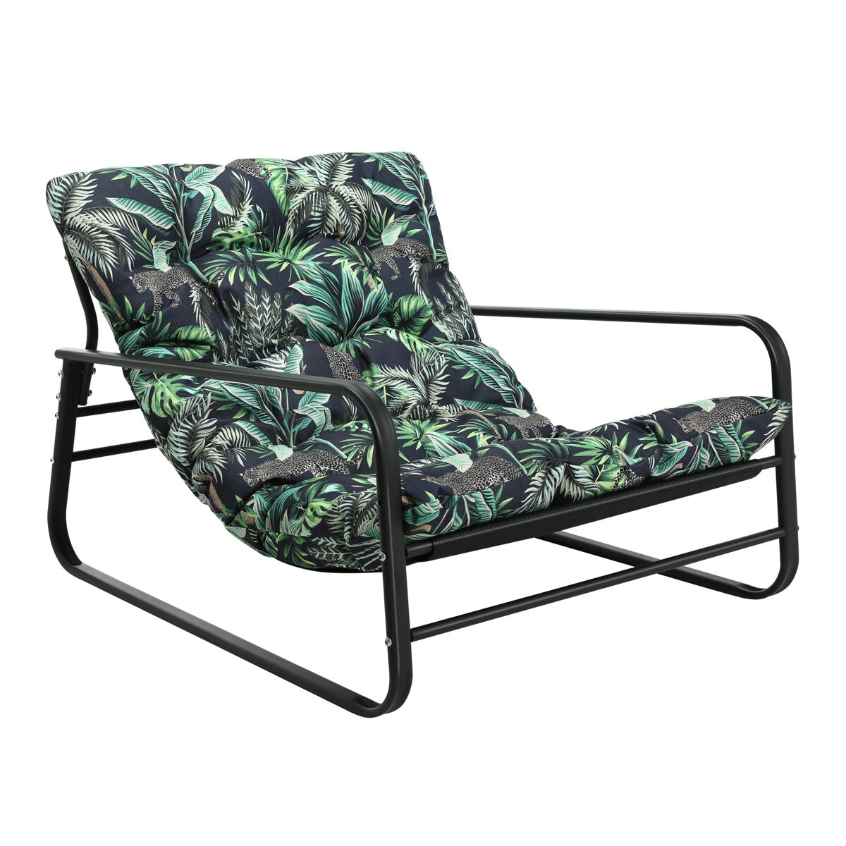 Poltrona de exterior durável, à prova de água, aço anti-UV