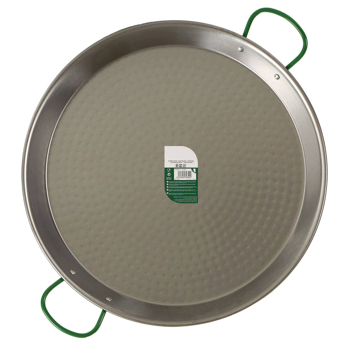 Panela de paella polida 30 porções