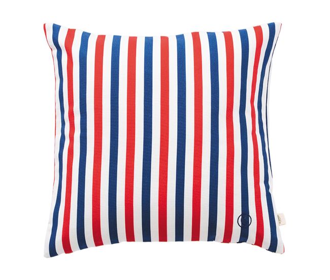 Almofada 40x40cm 100% algodão 300gsm listrado yale el ganso
