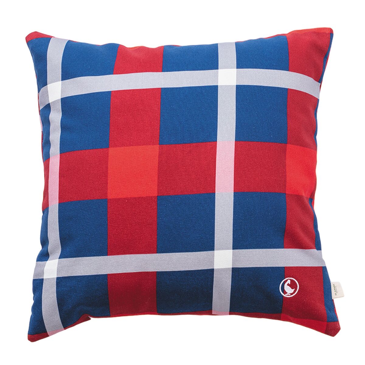 Almofada 40x40cm 100% algodão 300gsm tartan el ganso quadrados
