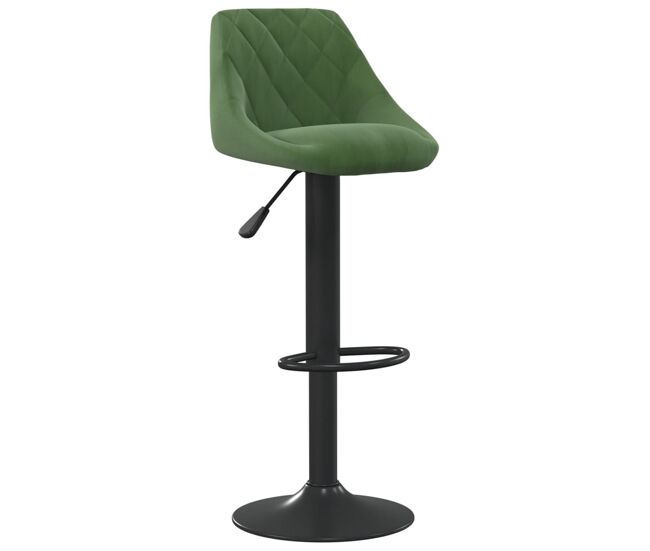 Vidaxl banco de bar veludo verde-escuro