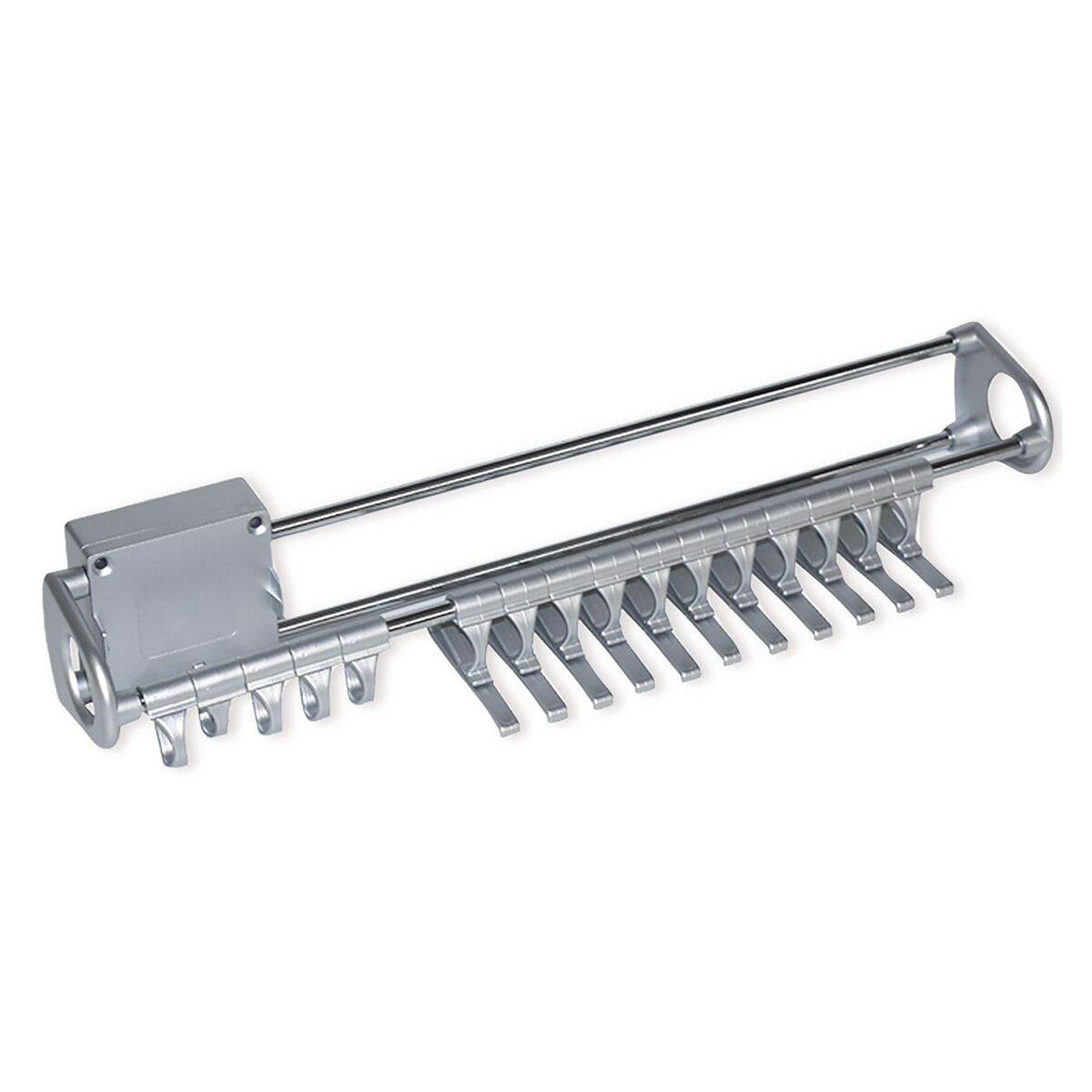 Organizador de armário com porta-gravatas removível 45x9x9 cm
