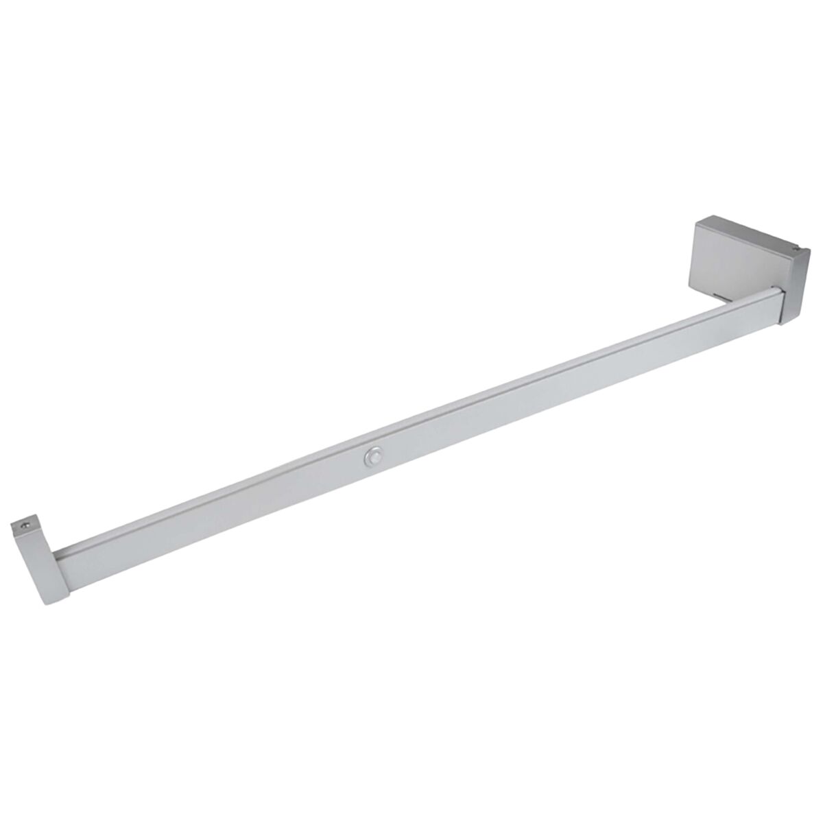 Barra de suspensão para armários com rodízios cinza com luz led e sensor de movimento 85,8 cm ajustável em metal e plástico