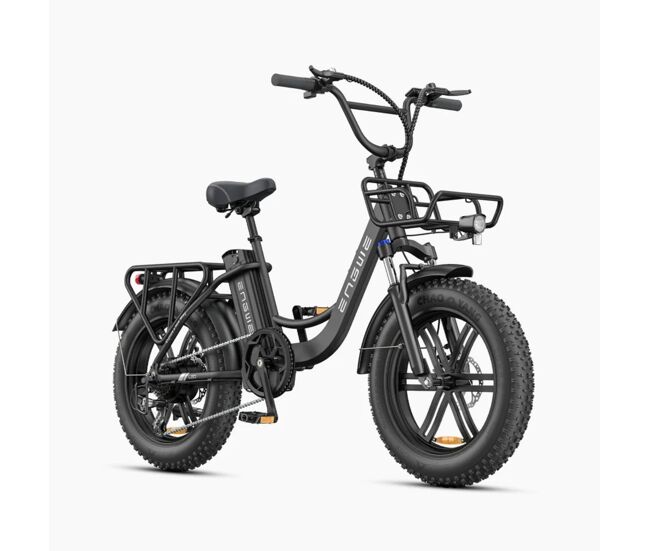 Bicicleta électrique engwe l20 boost - motor 250w bateria 48v13ah pneus de 20 polegadas travões de disco mecânicos - noir