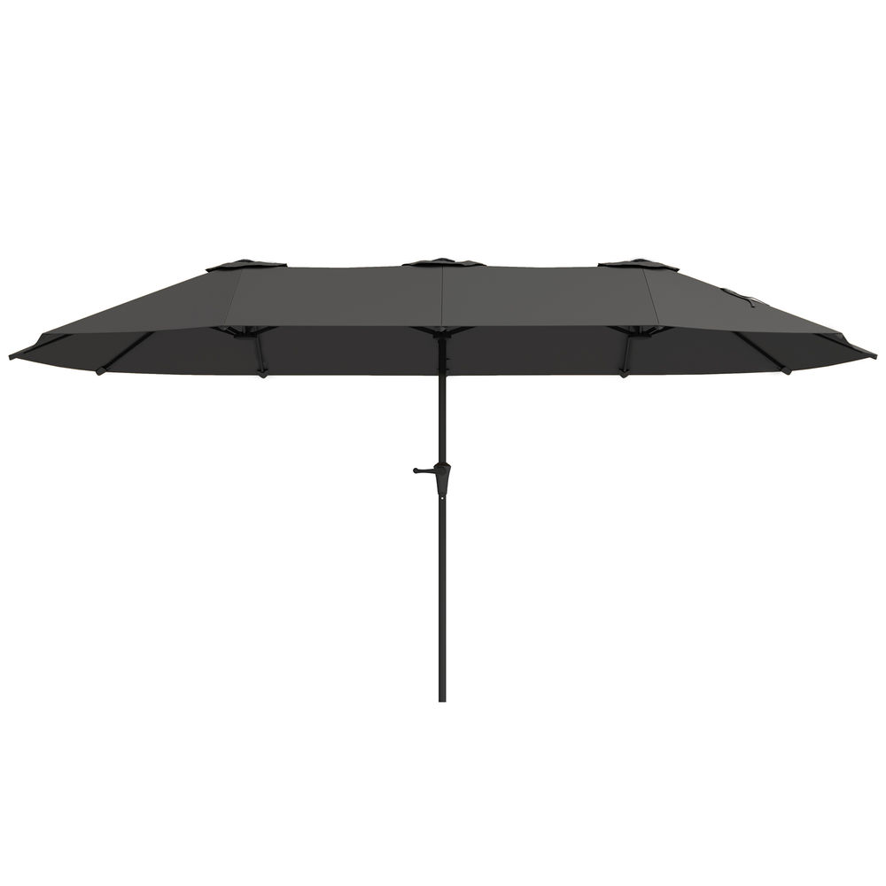 Chapéu de Sol Duplo Metal e Poliéster Outsunny 400x220