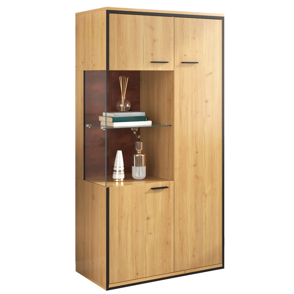 Vitrine de mdf com 3 portas
