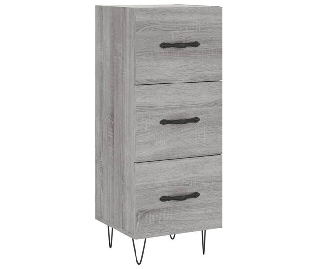 Vidaxl aparador 34,5x34x90 cm derivados de madeira sonoma cinzento