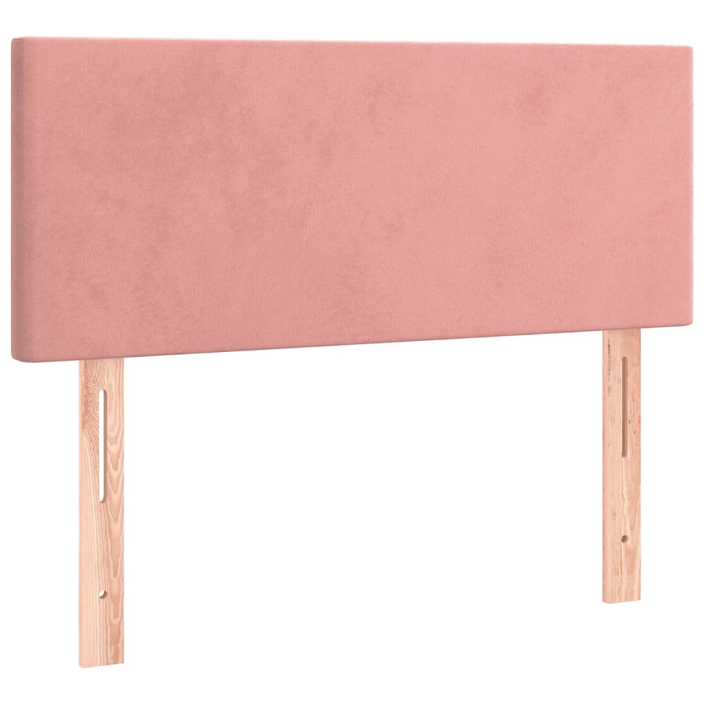 Vidaxl cabeceira de cama veludo 90x5x78/88 cm rosa