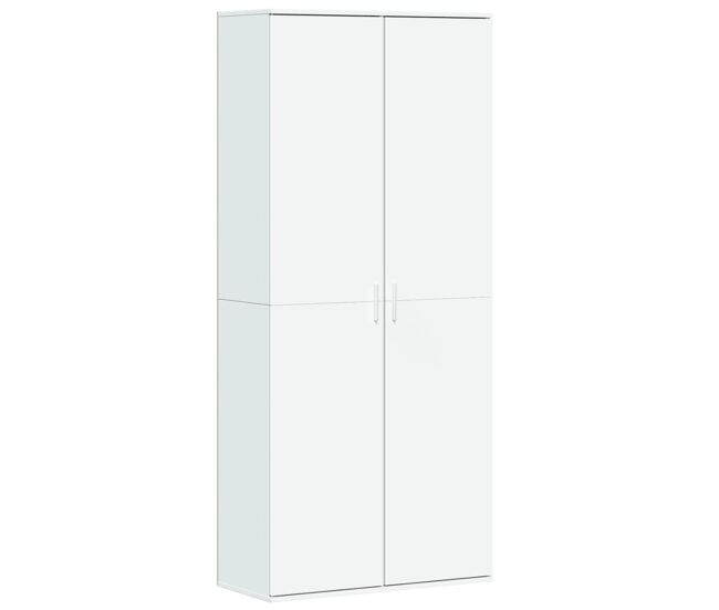 Vidaxl armário alto 80x35x180 cm derivados de madeira branco