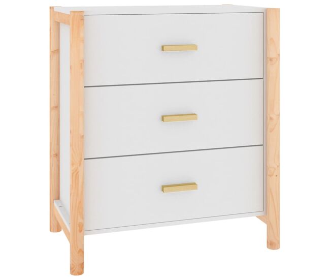 Vidaxl aparador 62x38x70 cm derivados de madeira branco