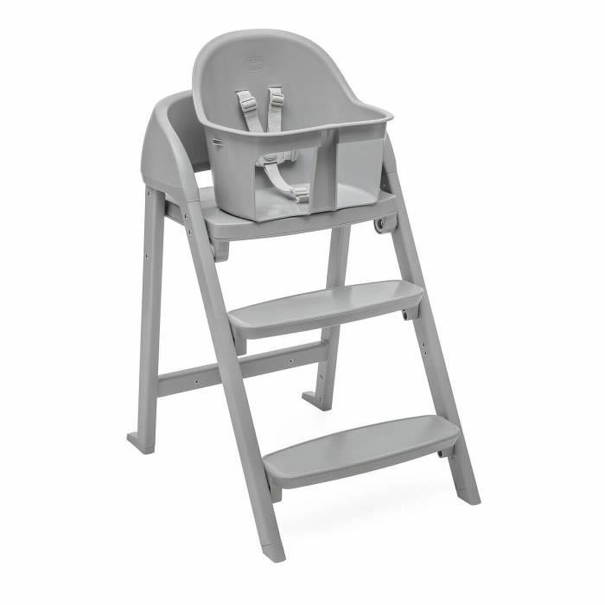 Cadeira alta chicco crescendo lite milan mist acier inox