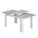 Mesa extensível e 4 cadeiras para sala de jantar moderna Mesa extensível e 4 cadeiras para sala de jantar moderna Branco/cinza