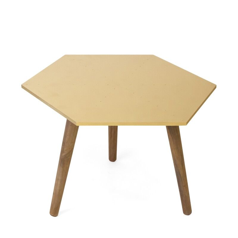 Mesa de apoio dourado 35x50x50 cm 50x50