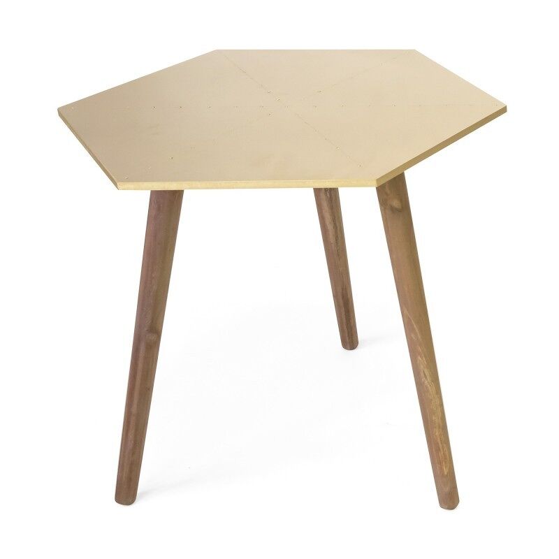 Mesa de apoio doré 45x50x50 cm