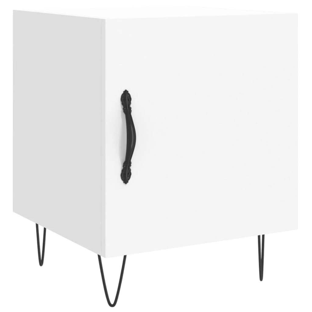 Vidaxl mesa cabeceira 40x40x50 cm derivados de madeira branco