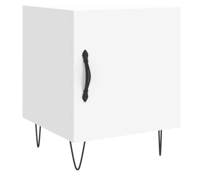 Vidaxl mesa cabeceira 40x40x50 cm derivados de madeira branco