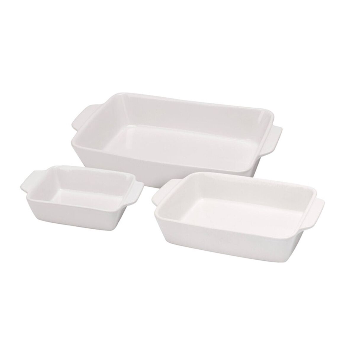 Conjunto de 3 peças de assadeiras de cerâmica Well Home