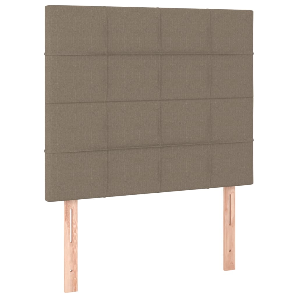 Vidaxl cabeceira taupe 80x5x118/128 cm tecido