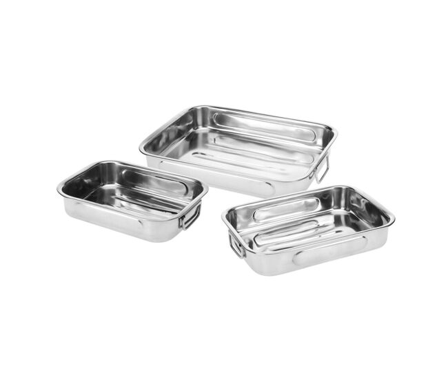 Conjunto de 3 assadeiras com alças well home