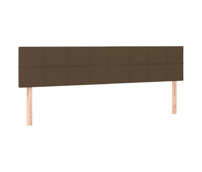 Vidaxl cabeceira de cama 2 pcs tecido 90x5x78/88 cm castanho
