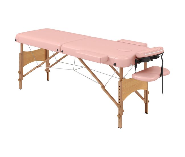 Homcom marquesa de massagem dobrável marquesa com altura ajustável 64-88 cm desenho ergonómico para utilização profissional fácil de transportar
