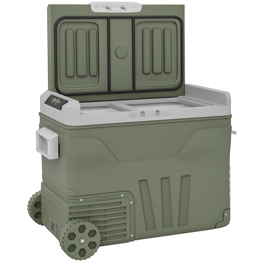 Geleira Elétrica Portátil HDPE, PP, ABS e Alumínio Outsunny