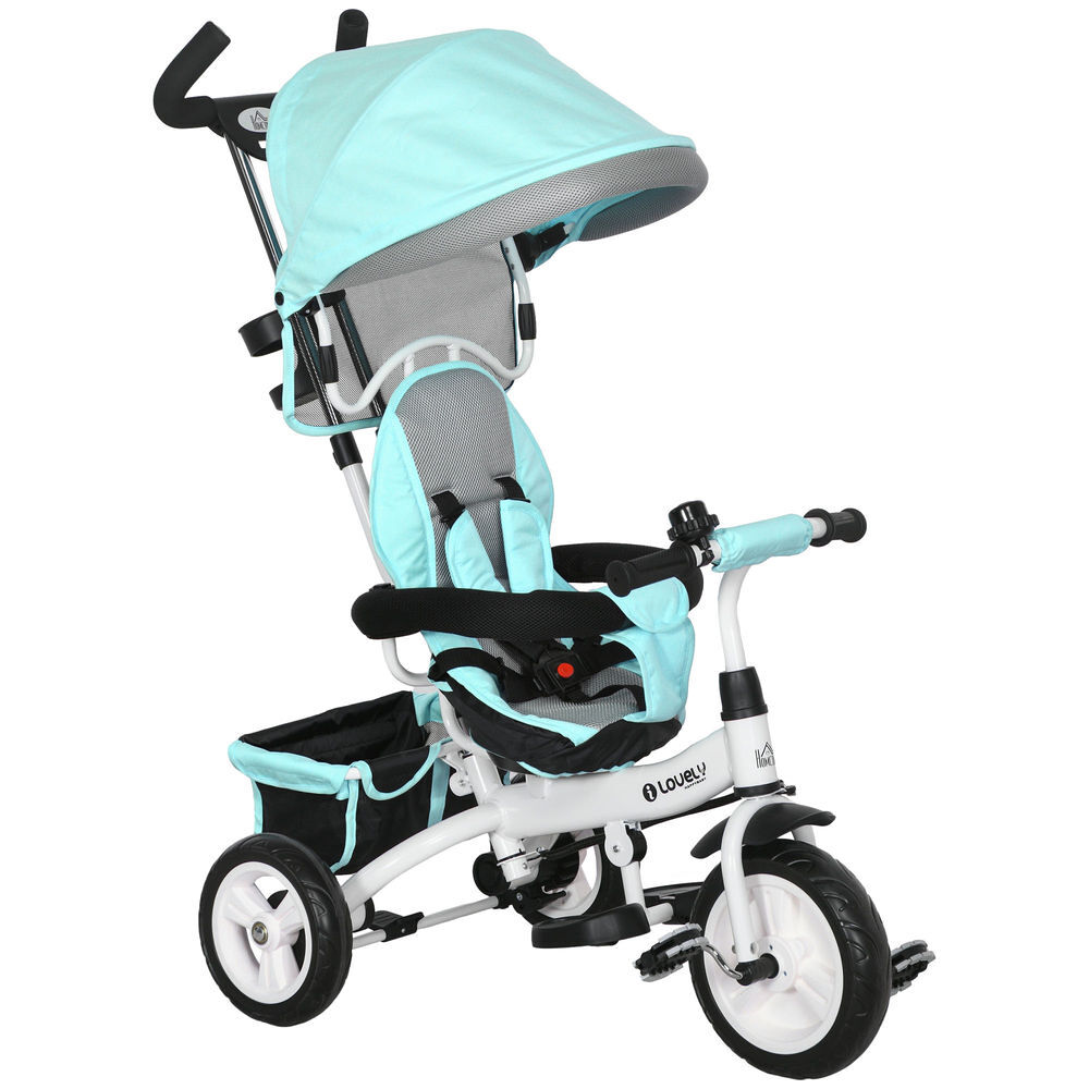 Triciclo Evolutivo para Bebés Metal e Plástico HOMCOM
