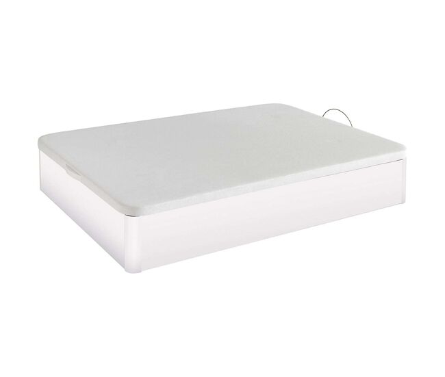 Cama canapé 150x190 cm base estofada blanche