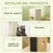 Poste Arranhador para Gatos Aglomerado de madeira e Juta PawHut Poste Arranhador para Gatos Aglomerado de madeira e Juta PawHut Cru