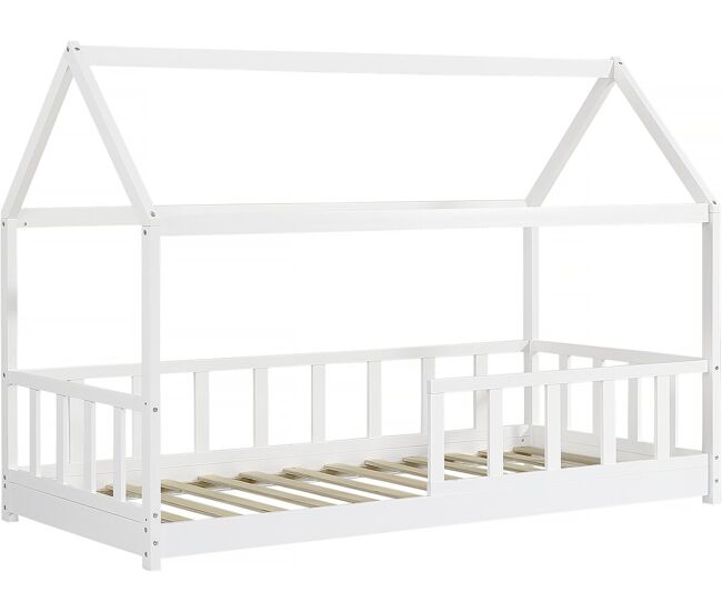 Cama cabine «mila» - dimensões: 196 x 97 x 140 cm - madeira - blanc