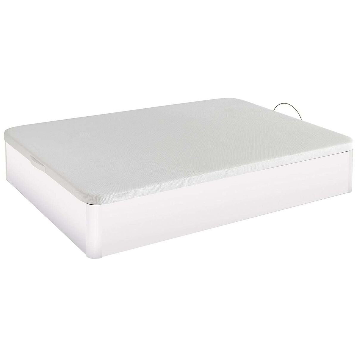 Cama canapé 90x190 cm base estofada branca