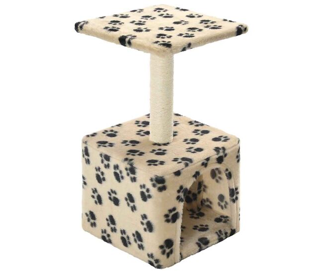 Vidaxl árvore para gatos c/postes arranhadores sisal 55 cm bege