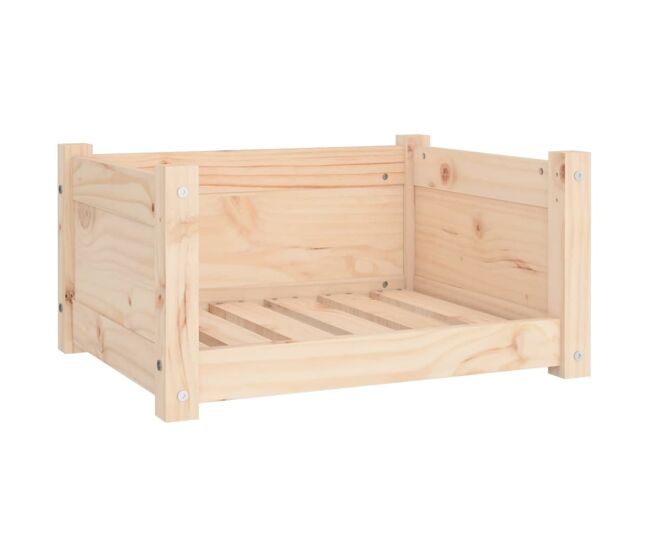 Vidaxl cama para cães 55,5x45,5x28 cm madeira de pinho maciça