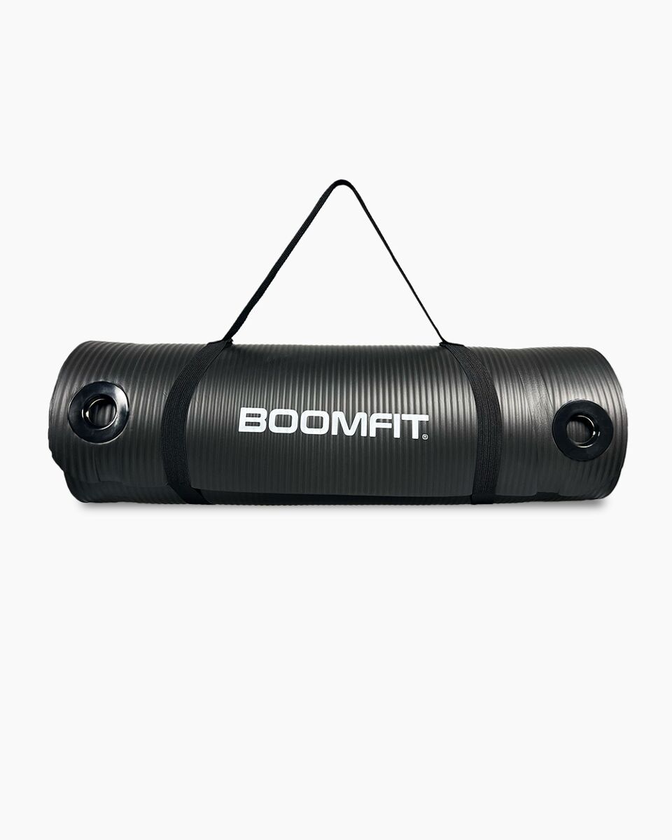 Tapete de Pilates NBR 1,5cm Preto - BOOMFIT
