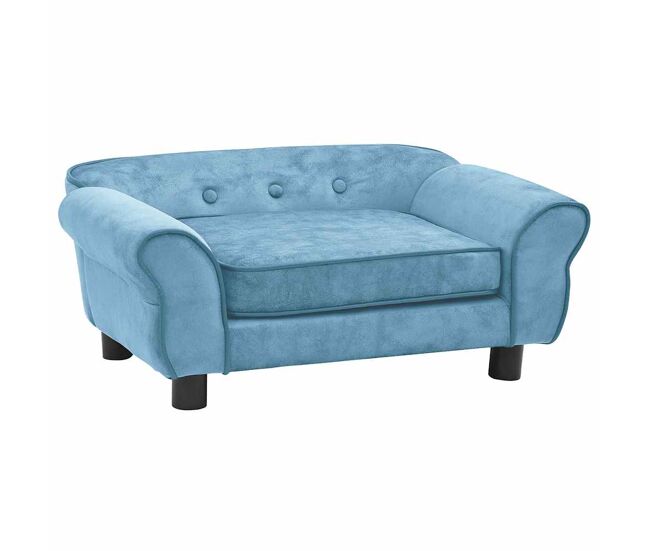 Vidaxl sofá para cães 72x45x30 cm pelúcia turquesa