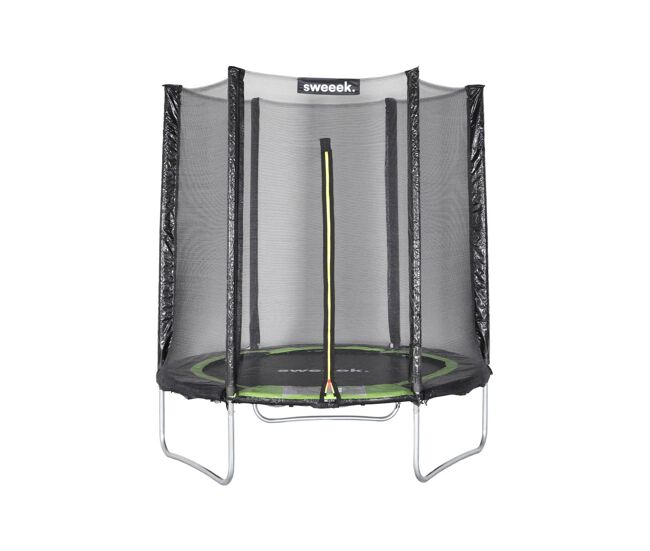 Trampolim 180cm rede de proteção, cassiopeia, verde, 183x183x54 cm