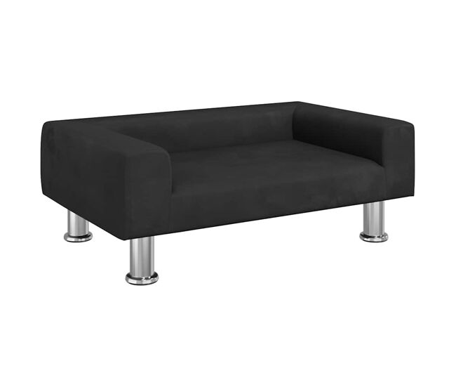 Vidaxl cama para cães 70x45x26,5 cm veludo preto