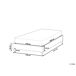 Beliani Cama sem cabeceira Bouclé ROANNE 150x213 Beliani Cama sem cabeceira Bouclé ROANNE 150x213 Verde Escuro