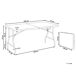 Beliani Mesa de jardín CUGNOLI 180x74 Beliani Mesa de jardín CUGNOLI 180x74 Branco