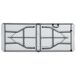 Beliani Mesa de jardín CUGNOLI 180x74 Beliani Mesa de jardín CUGNOLI 180x74 Branco