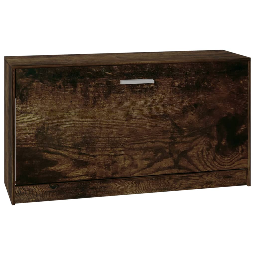 Vidaxl banco sapateira 80x24x45 cm derivados madeira carvalho fumado