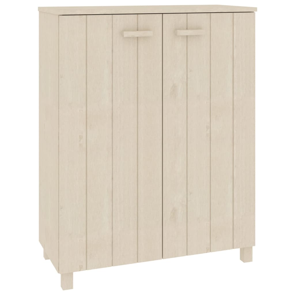 Vidaxl sapateira hamar 85x40x108 cm pinho maciço castanho-mel